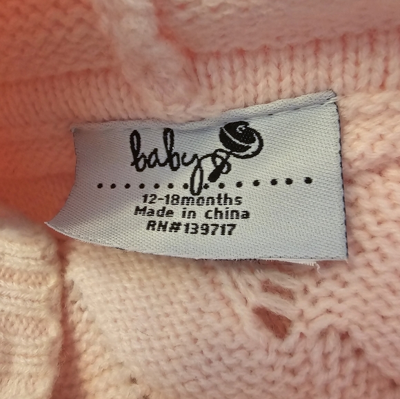 Baby Sweater Poncho Pink Size 12-18 Months - Picture 3 of 3
